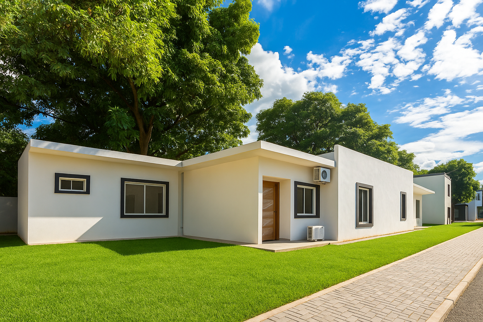 Fachada de la vivienda Tipo B